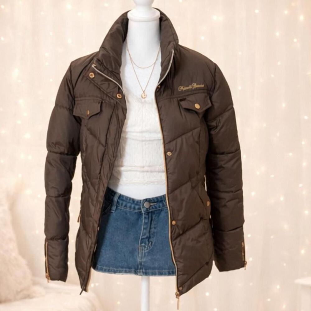 Makeveli tupac brown y2k puffer